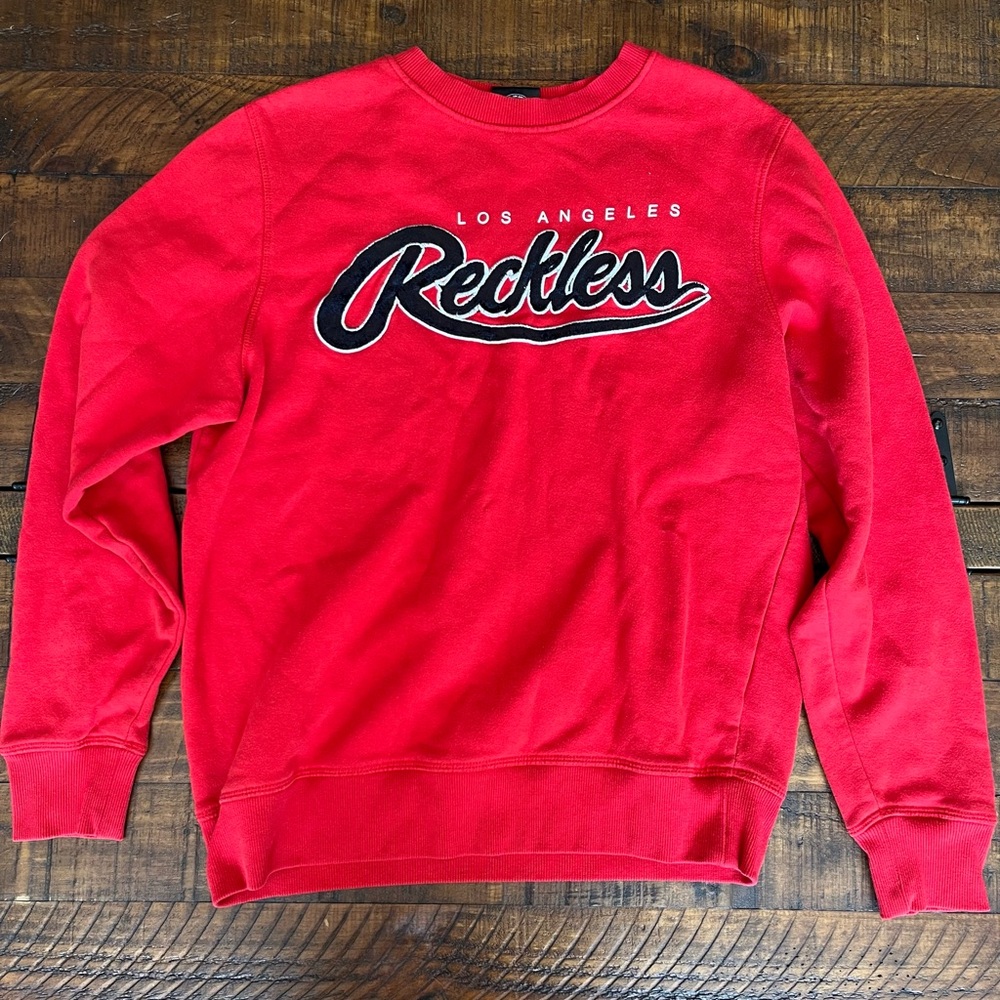Young & Reckless Vibrant Red Pullover - Picture 2 of 3